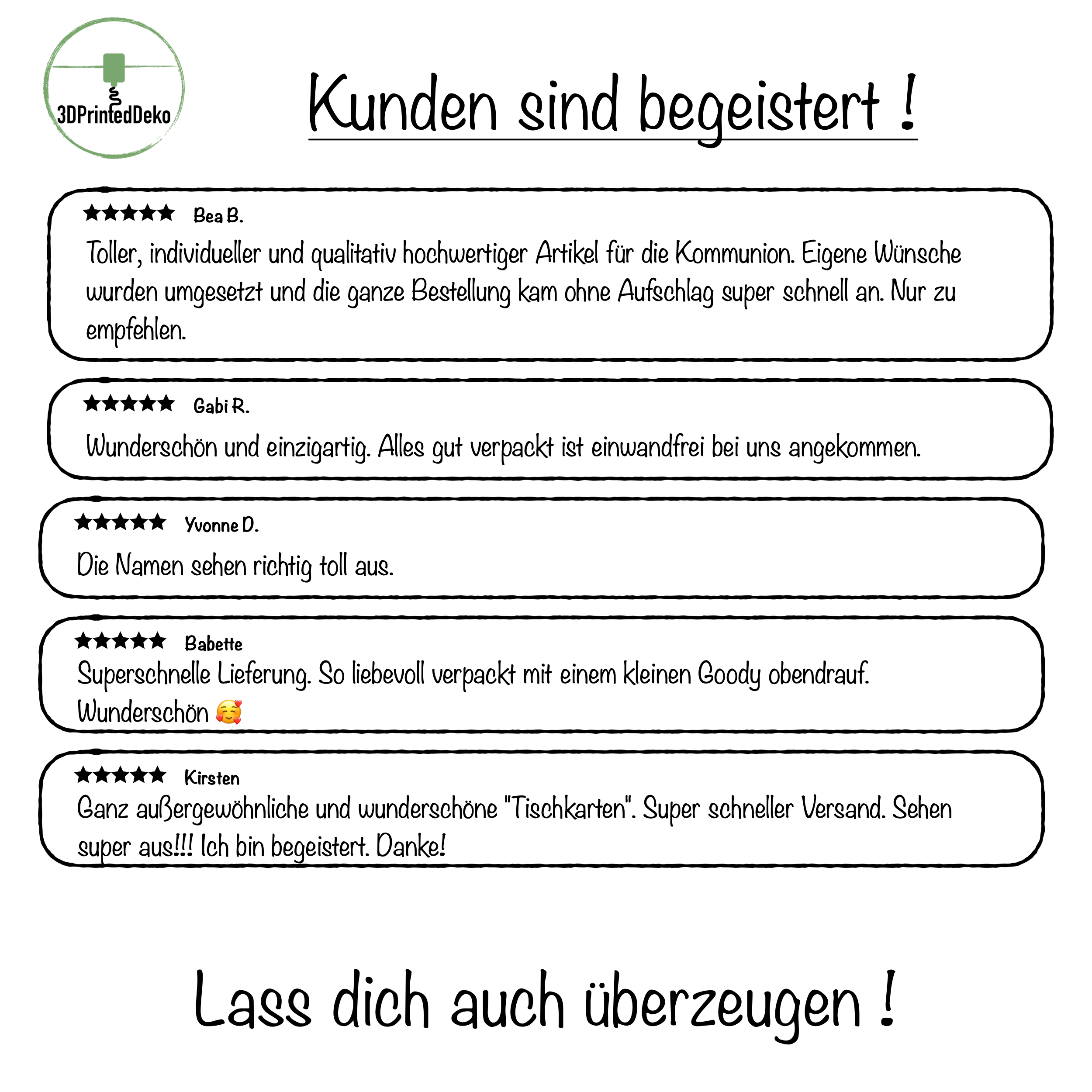 Namensschilder zum Einhängen ins Glas - Sacramento Ichthys