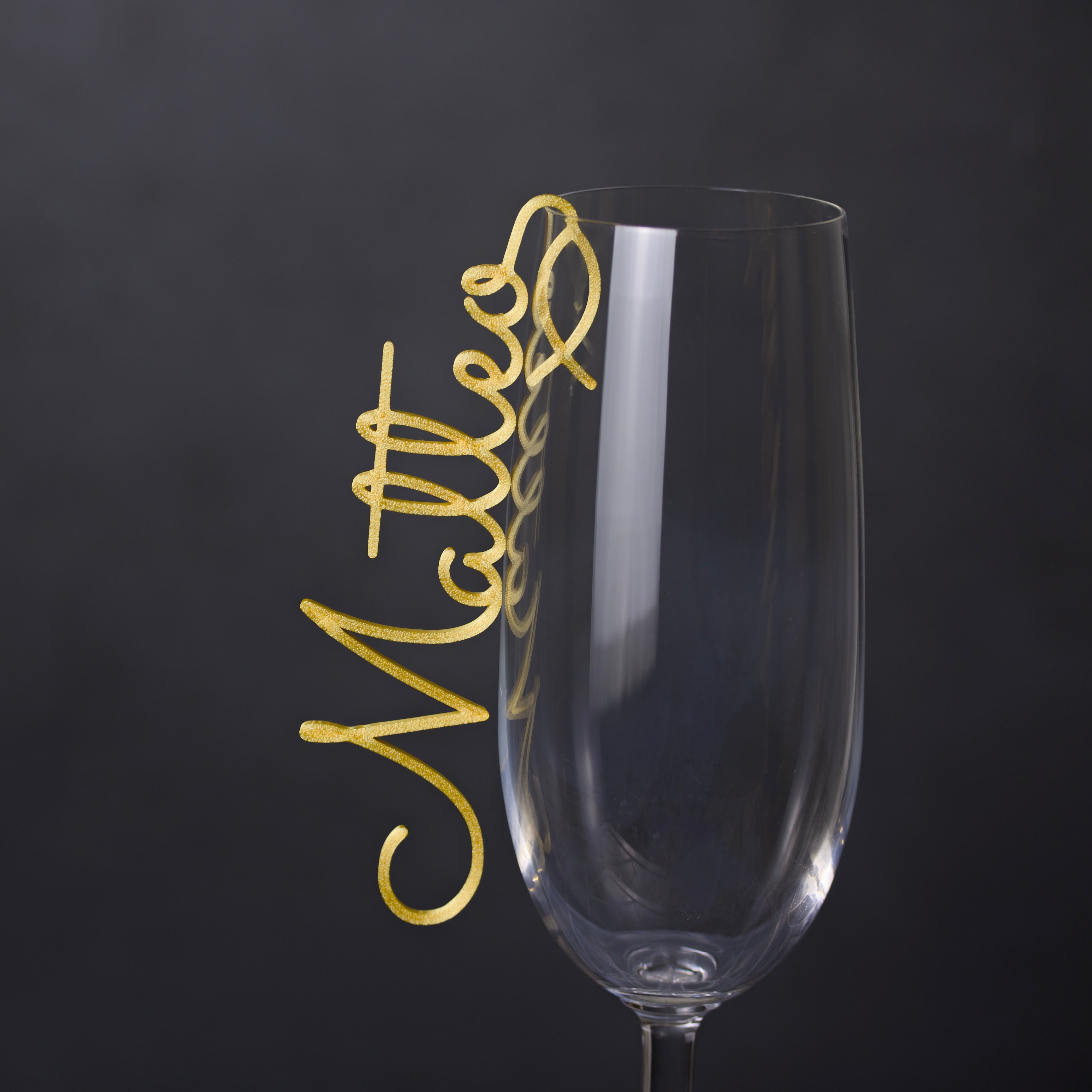Namensschilder zum Einhängen ins Glas - Sacramento Ichthys